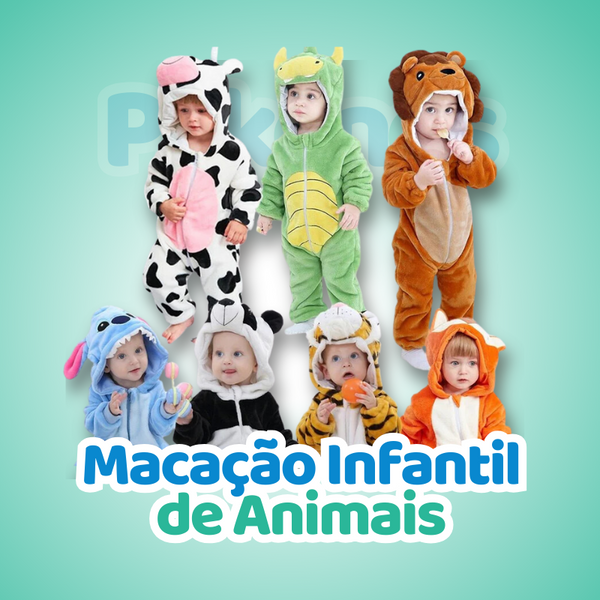 Macacão Infantil de Animais