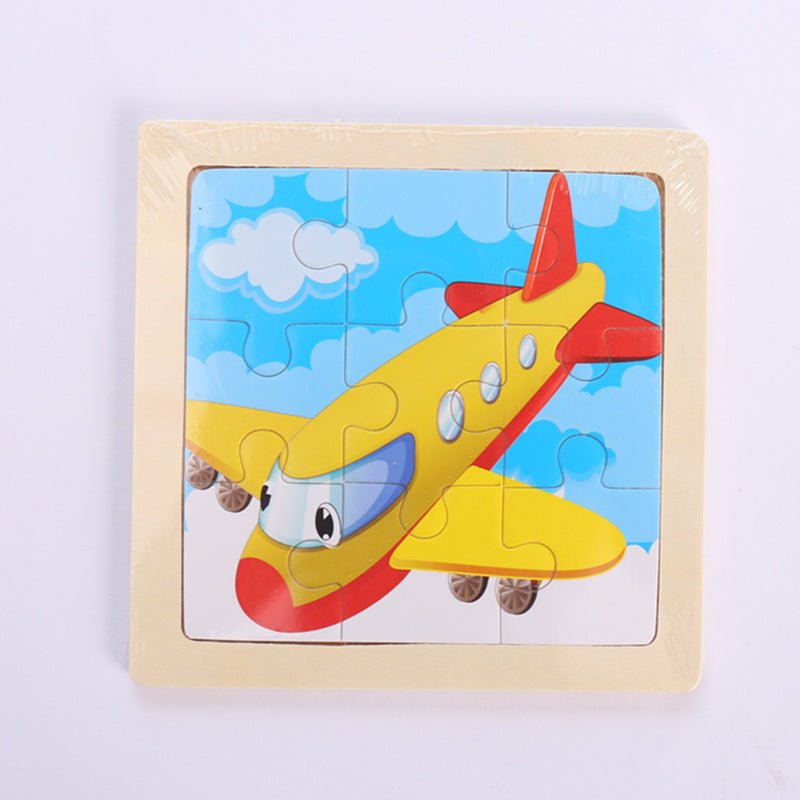 Ronyme 50 peças dos desenhos animados quebra-cabeça de madeira jogo de  correspondência habilidade fina montessori para idades 3 4 5 anos de idade